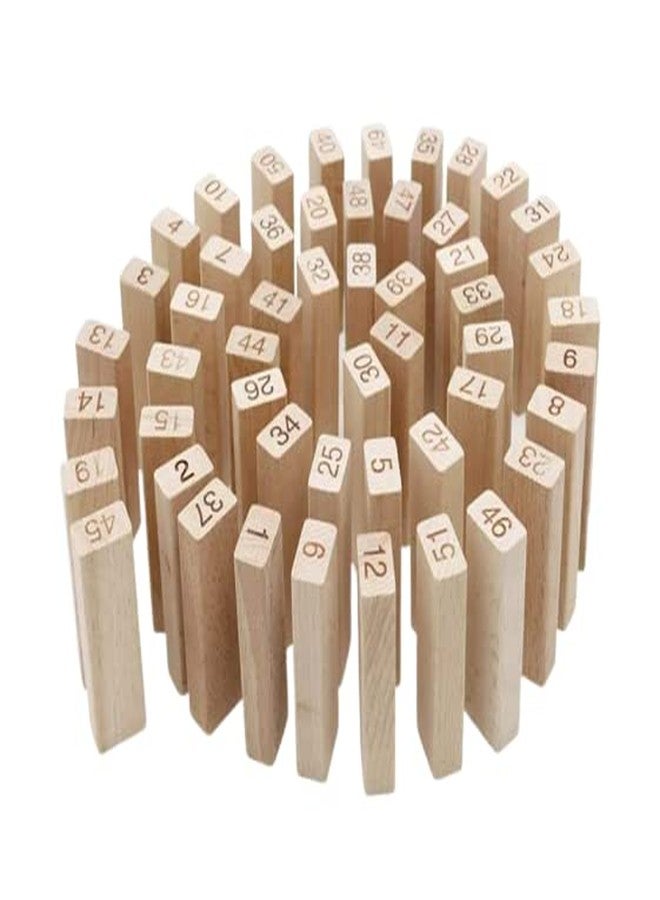 Qwick Click Kid's and for Adult s Wooden Building Blocks Educational Game Toy - 54 Pieces and 4 Dice - ISI Approved - Image 1